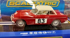 SCALEXTRIC C3143 MGB 1964 Monte Carlo Rally GT Class Winner  1/32 SLOT CAR NEW
