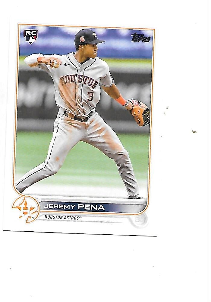 Jeremy Pena 2022 Topps Update Series Baseball RC #US253 Houston Astros