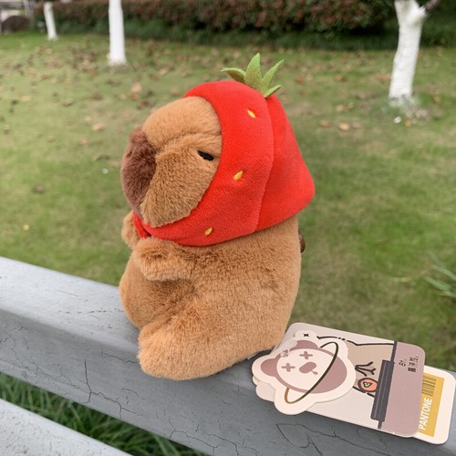 12cm Capybara Plush Toy BAG Keychain Key Ring Pendant Jewelry Fans Gift - Picture 21 of 22