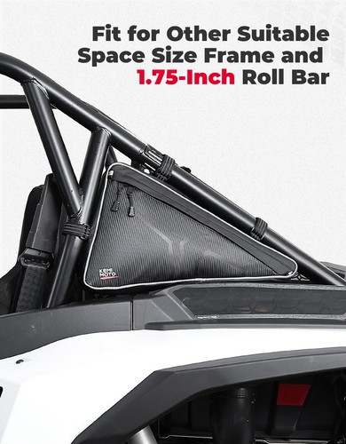 Triangle Storage Bags Rear Anti-Roll Bags For 2024-2025 Polaris RZR XP 1000 / 4 - Picture 7 of 11