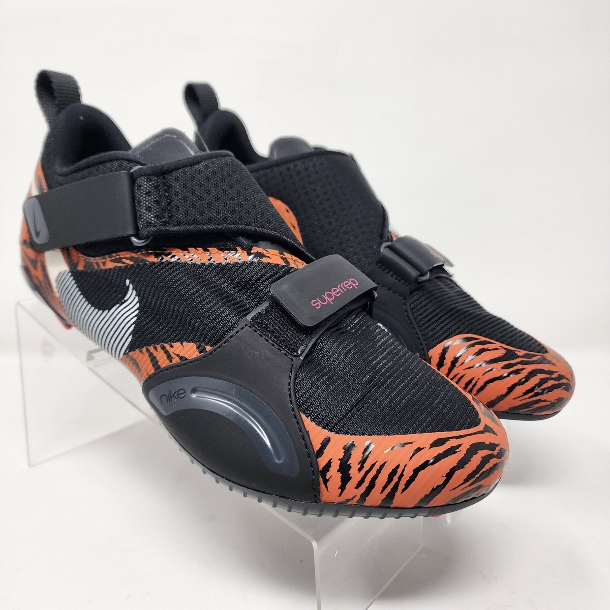 Nike Cycling Shoes Women Black Orange Tiger SuperRep Cycle