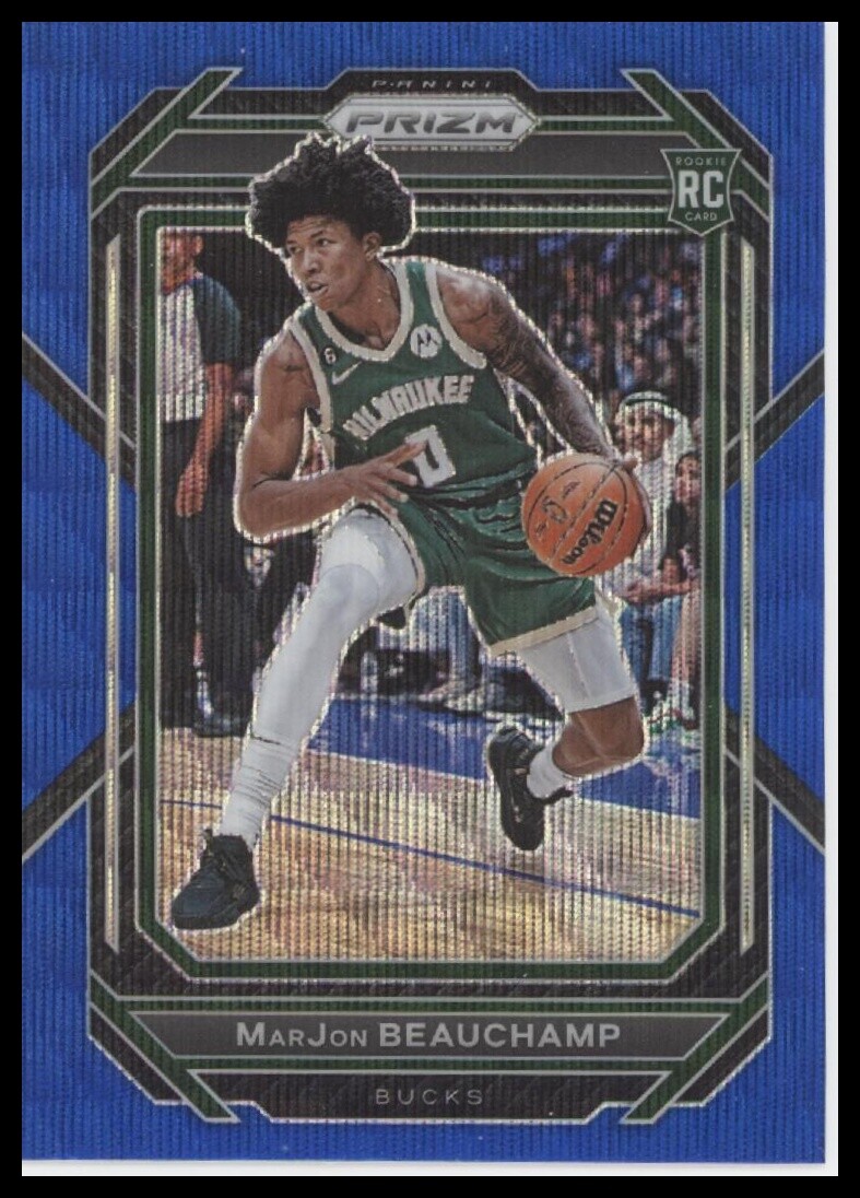 2022-23 Panini Prizm #268 MarJon Beauchamp Prizms Blue Wave