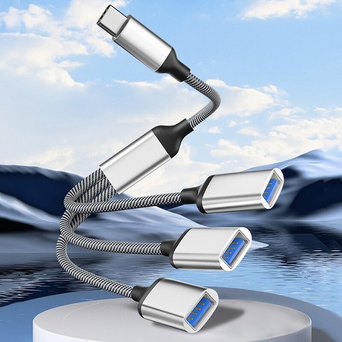 3in1 USB Type-C OTG Adapter Data Transmission Charger Cable For Phone Tablet Hub - Zdjęcie 10 z 22