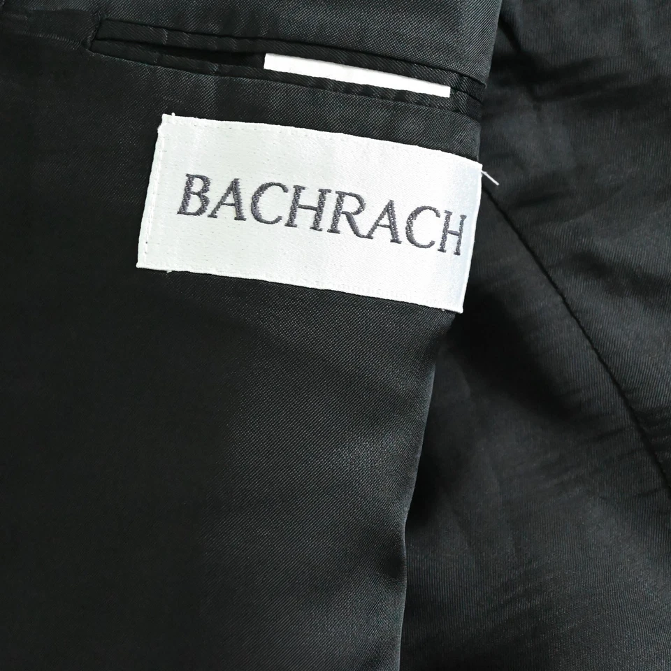 Chaqueta Blazer Abrigo Deportivo De Colección Bachrach 40L Alto Marrón Ventana Doble Pecho Foto 4 de 4