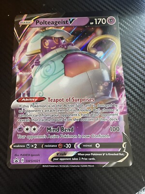 Pokemon Polteageist V # SWSH021 Jumbo Card - Condition: NM | eBay