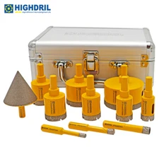 Diamond Drilling Core Bits 11pcs/box for Granite Marble Tile Cutter Hole Saw