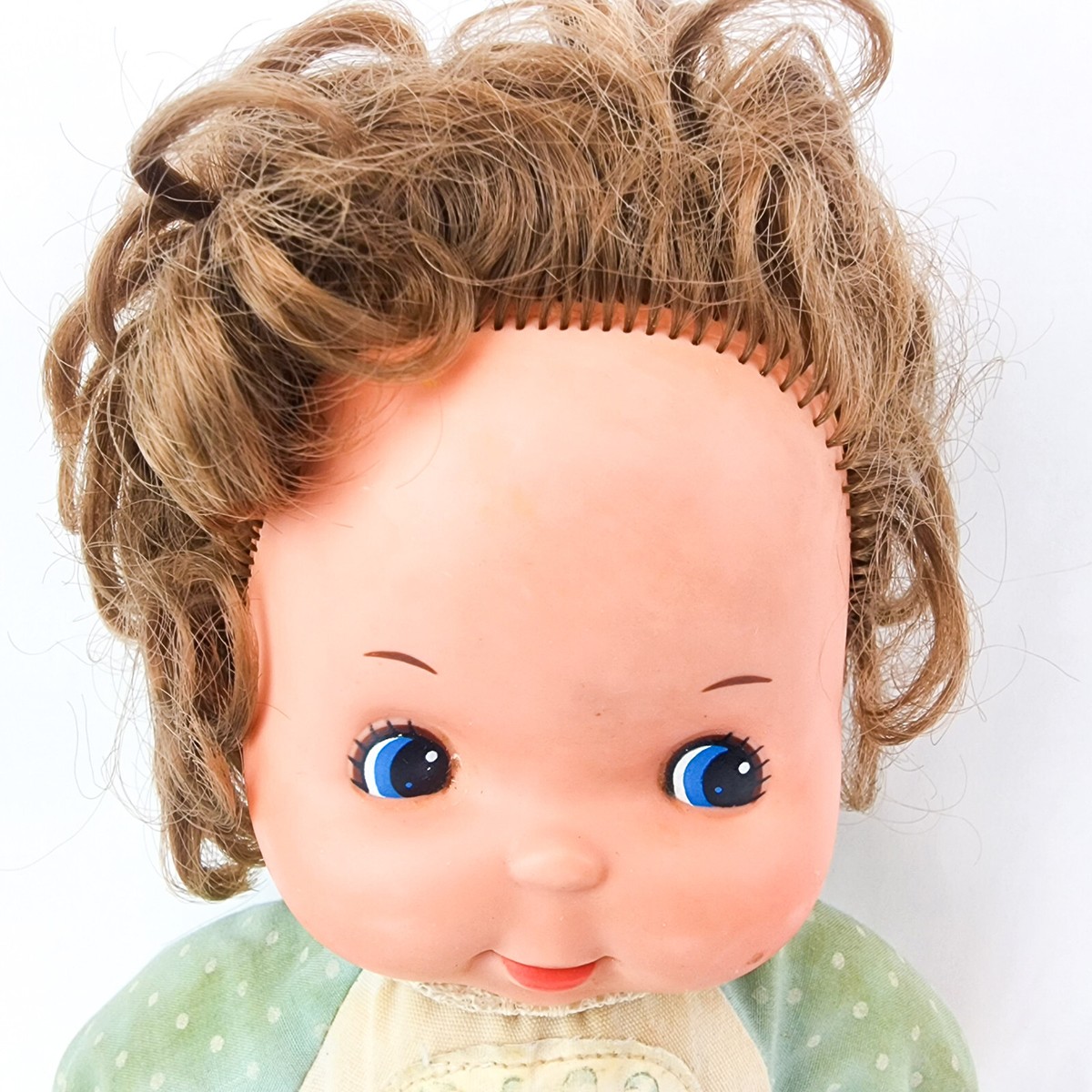 Vintage Mattel La La Jingle Baby Doll 1981 Cloth Body Plastic Face