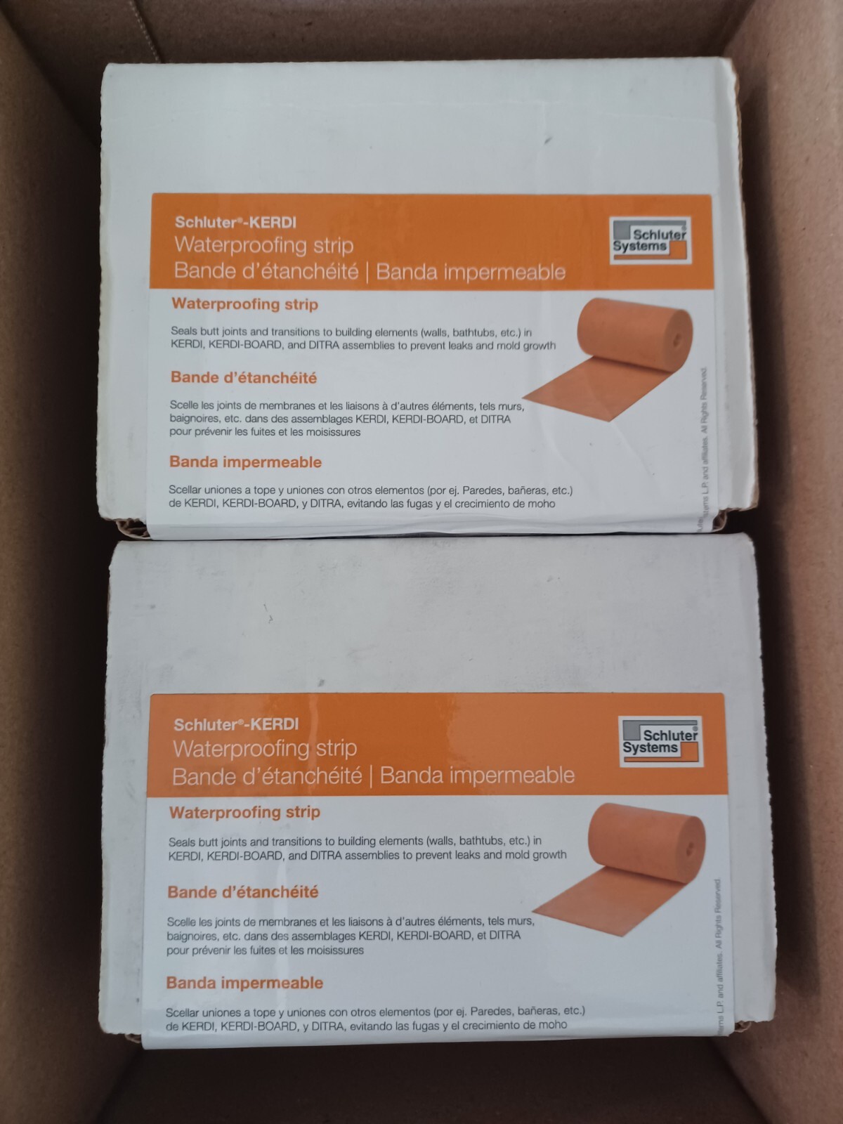 Schluter KERDI Band Waterproofing strip 5" x 33' (125 mm x 10 m) LOT Of