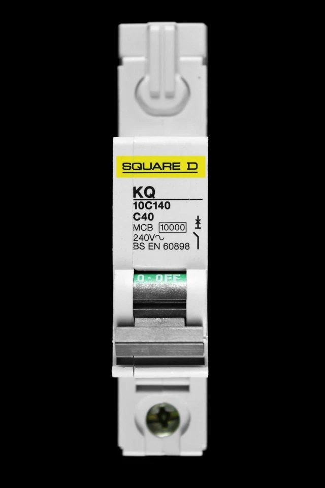 SQUARE D 40 AMP CURVE C 10kA MCB CIRCUIT BREAKER KQ10C140