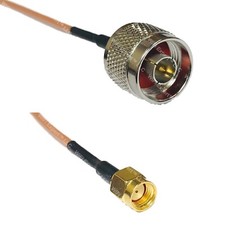 RG316 N MALE to RP-SMA MALE RF Cable Rapid-SHIP LOT