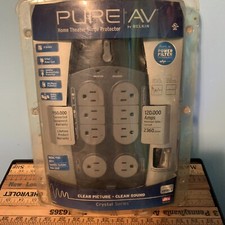 Belkin 9 Outlet PureAV Home Theater Surge Protector F9A923-08 NEW Sealed Box