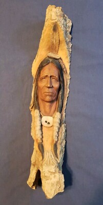 Neil J Rose Sculpture Native American Art ''Eagle Eye''  Signed, Limited Ed.