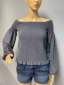 smocked top long sleeve