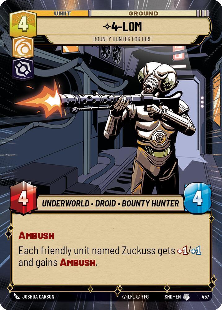 Star Wars Unlimited 4-LOM 457 Hyperspace Shadows of the Galaxy