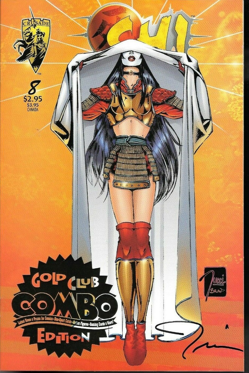 Shi #8 GOLD CLUB COMBO SEAL EDITION signed by Billy Tucci NM | eBay