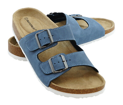 + Pantoletten Sandalen Hausschuhe Schlappen Clogs Kork Fußbett Gr.36-49