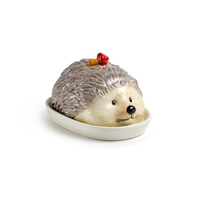 Potter's Studio Hedgehog with Mushroom Butter Dish
