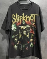Rare 90's Slipknot Band Black Short Sleeve Unisex Tshirt Reprint S-5XL KH11644