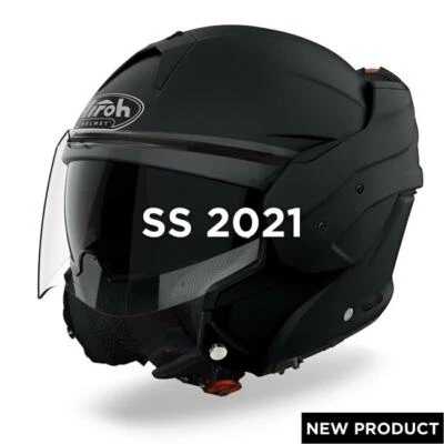 Airoh Mathisse SS2021 Klapphelm Schwarz Matt Doppelte Zulassung - Bild 1 von 3