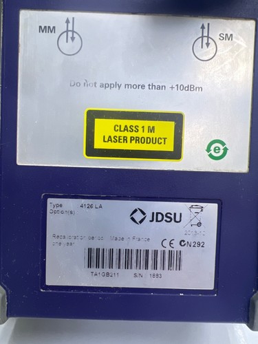 Viavi JDSU MTS 2000 Mainframe w/ 4126 LA SM OTDR 1310/1550 nm - Picture 16 of 16