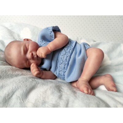 19 Inch Newborn Baby Reborn Doll Pascle Sleeping Baby Lifelike Puppe Soft Touch