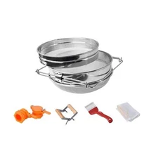 Double Sieve Honey Harvesting Starter Kit| Honey Filters Strainer Stainless S...