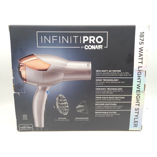 Conair Infiniti Pro Volume & Shine Pro Dryer Diffuser & Concentrator Included - Picture 2 of 2