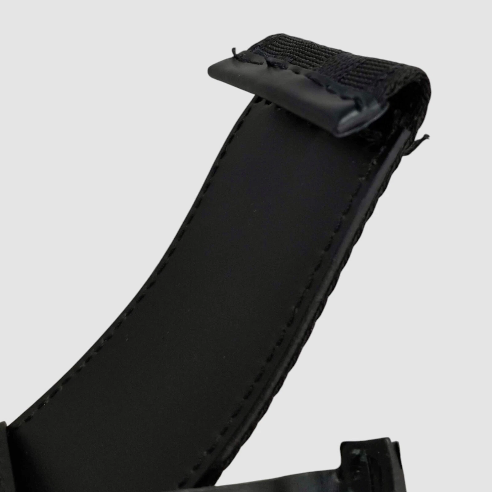 Versace Cinturino Uomo Nero Tonale Greco Chiave Web Nylon Pelle Misura 32 in 80 cm