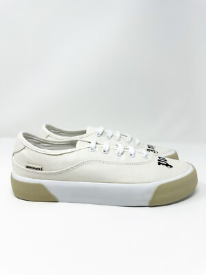 Palm Angels Men s Logo Skaters Sneaker Cream White 9 US / 42 EU