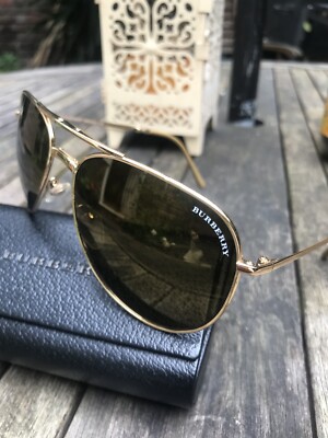 Burberry Sunglasses Foldable Gold And Brown UK