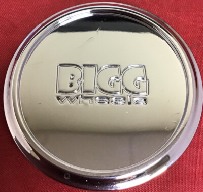 ONE NEW BIGG WHEELS CENTER CAP EMR0406-CAP SG0010 LG1001-51 CHROME 2 3/8'' 12945