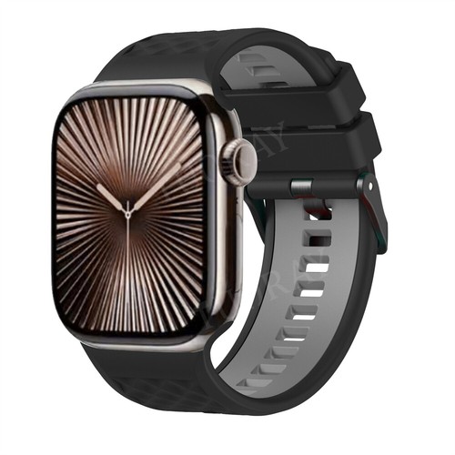 Für Apple Watch Series Ultra 10 9 8 7 SE 6 iWatch 49mm Silikon Sport Armband Band - Bild 21 von 204