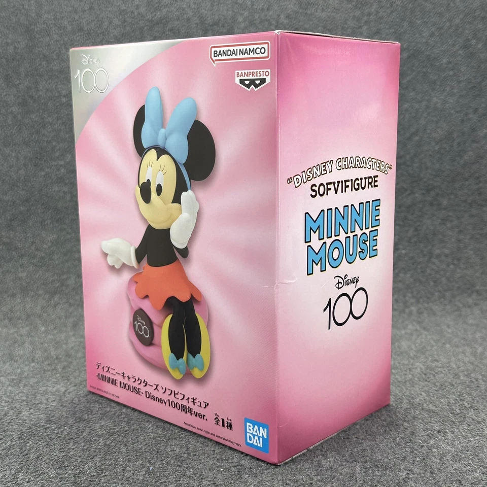 Banpresto Personajes Disney Sofubi Minnie Mouse Disney 100º 4" Figura BanDai Foto 4 de 4