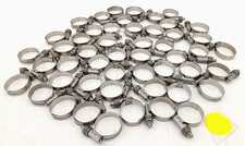LOT OF 50 BREEZE 1-1/16" X 2" STAINLESS STEEL CONSTANT TORQUE CLAMP-SILVER