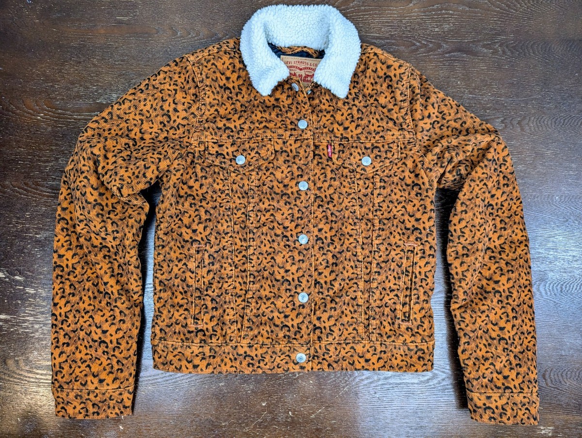 Supreme × Levis Leopard Trucker Jacket Supreme x Levis FW12 'Selvedge Denim' Leopard Trucker Jacket