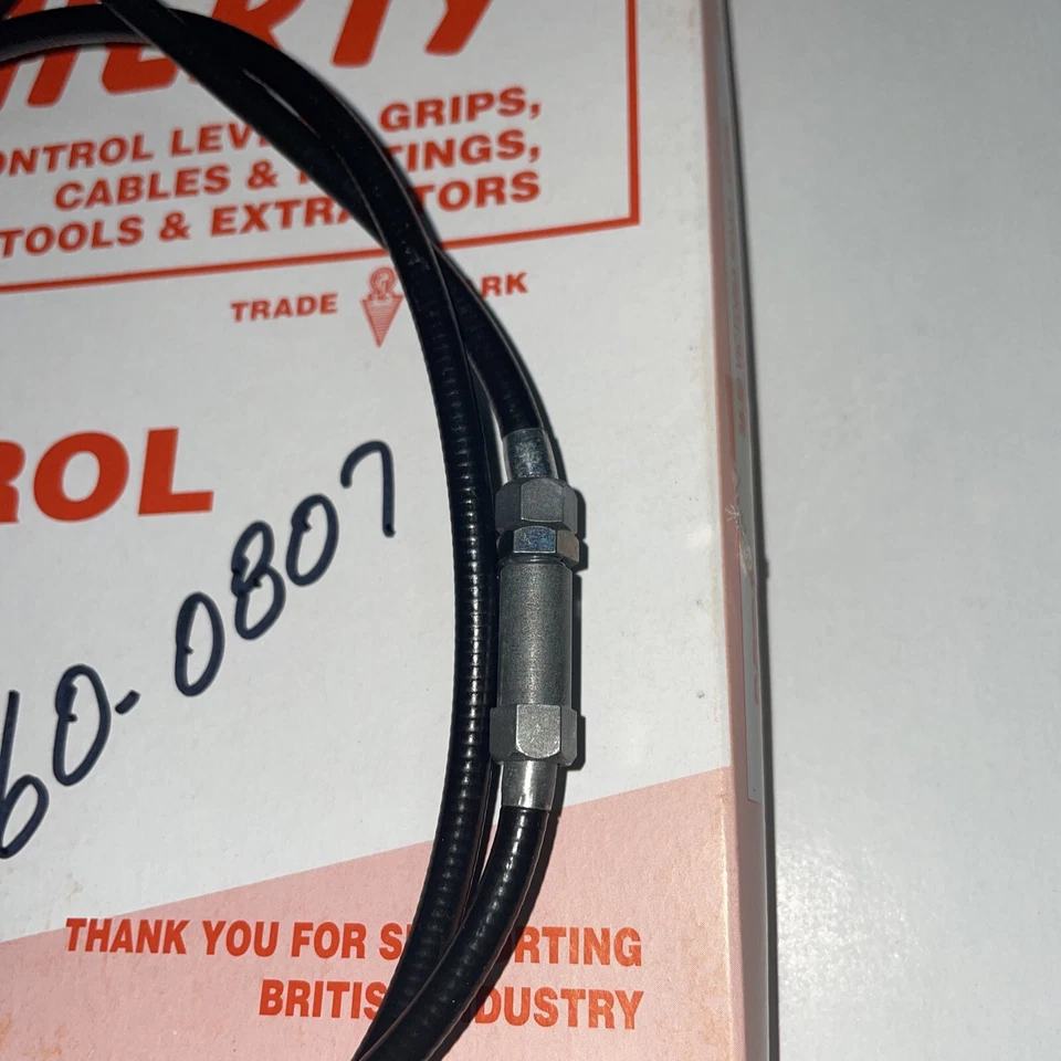 Cable de acelerador genuino 60-0807 BSA 500 Royal Star A50 1968-1970 hecho en el Reino Unido Foto 3 de 4
