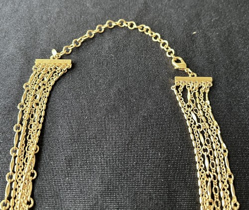 Bundle of Five Gold Coloured Necklaces & Bracelets Fashion Costume Jewellery - Picture 4 of 9