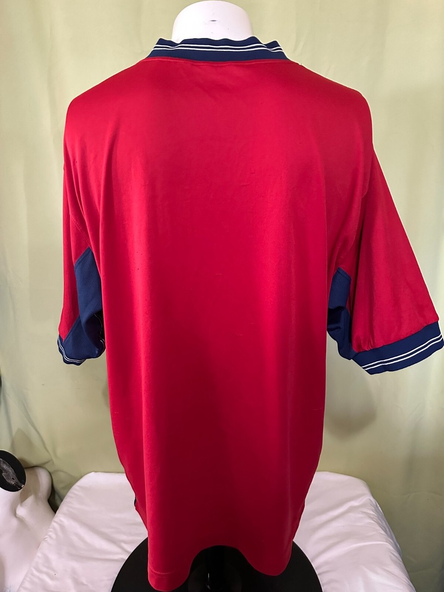 90s NIKE サッカーシャツ Vネック レッド 赤色 オールド ヴィンテージ $_12.JPG?set_id=880000500F