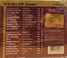 1583 POP POCKET SONGS KARAOKE CDG  LOT MI