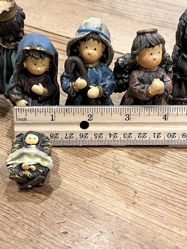 Dicksons Nativity Set 9Pc 3 inch Resin Childrens Christmas Jesus Mary Joseph - Picture 16 of 16