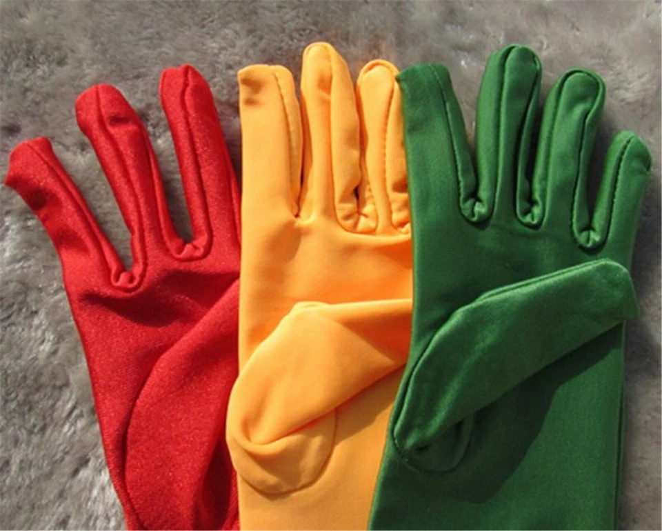 Niña Niños Fiesta Elegante Baile Baile Baile de graduación Disfraz Ópera Guantes Cortos 4-12 Años Foto 2 de 4