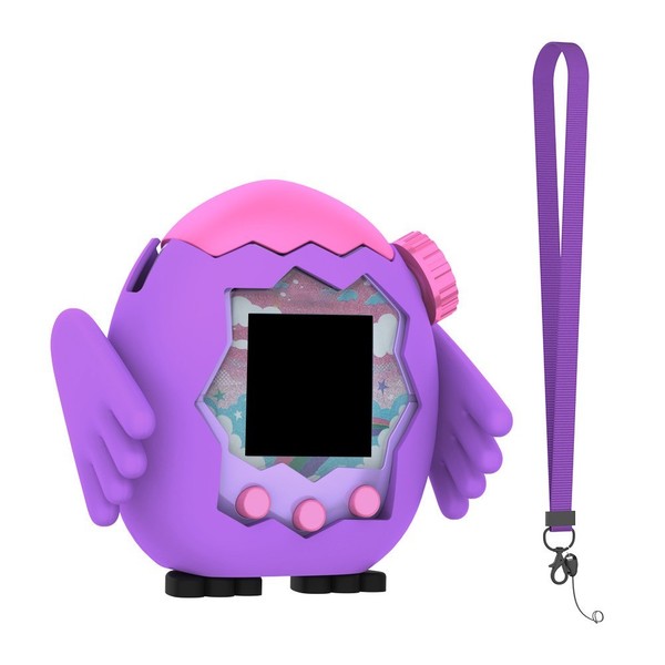 FüR Tamagotchi Paradise Silikon SchutzhüLle Mit SchlüSselband 8,3X8X3,3Cm-image