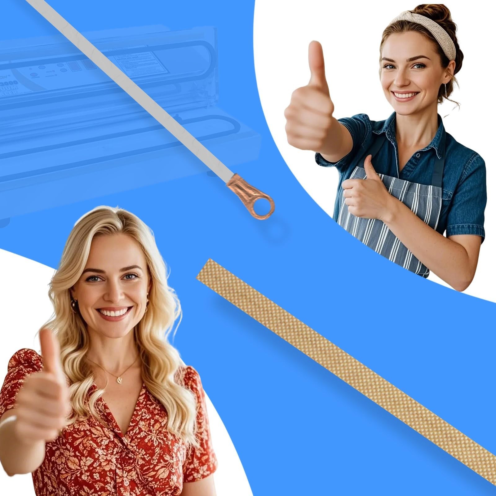 Vacuum Sealer Maintenance Kit, 5 Heat Wires and 5 Seal Bar Tapes, Compatible ...