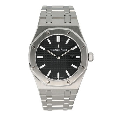 Audemars Piguet Royal Oak 67650ST Black Dial Ladies Watch With Papers