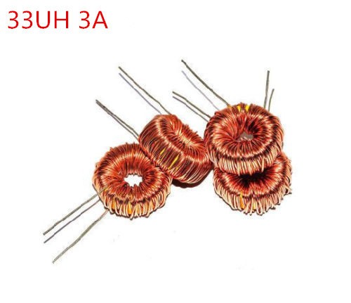 10 PIEZAS Estranguladores Toroidales 33UH 3A Bobina Envoltura de Alambre Toroide Inductor Estrangulador #E10 - Imagen 1 de 4