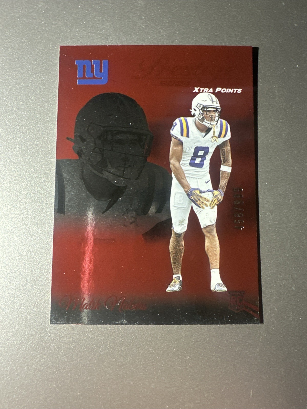 2024 Panini Prestige - Rookies Malik Nabers #306 Xtra Points Red /999 (RC)