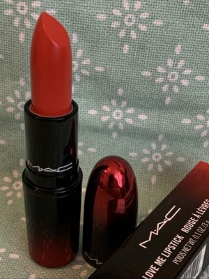 MAC Love Me Rouge Lippenstift 427 Shamelessy Vain Deep Orange Red Limited Edition