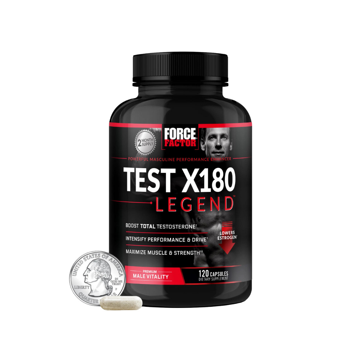 Force Factor Test X180 Legend 120 Capsules Men’s Vitality Supplement New Seal