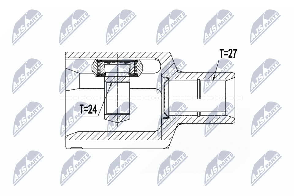 NTY Driveshaft Joint Set NPW-ME-087 For Mercedes-Benz Front Left Reinforced - Image 6