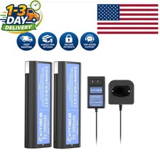 Safe 2-Pack 6V 3.5Ah Batteries with Charger for Paslode - Overcharge Protection